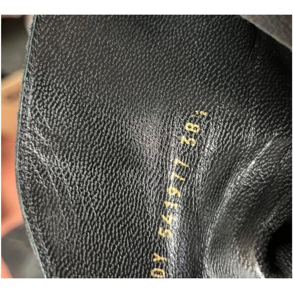 Saint Laurent Calfskin Niki 85 Wedge Booties 39.5 Black  Elegant Saint Laurent Niki Leather Wedge Boots - Size 38.5